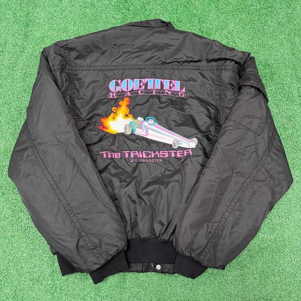 Swingster 80s Goettel Racing Trickster Jet Dragster Jacket USA Made L